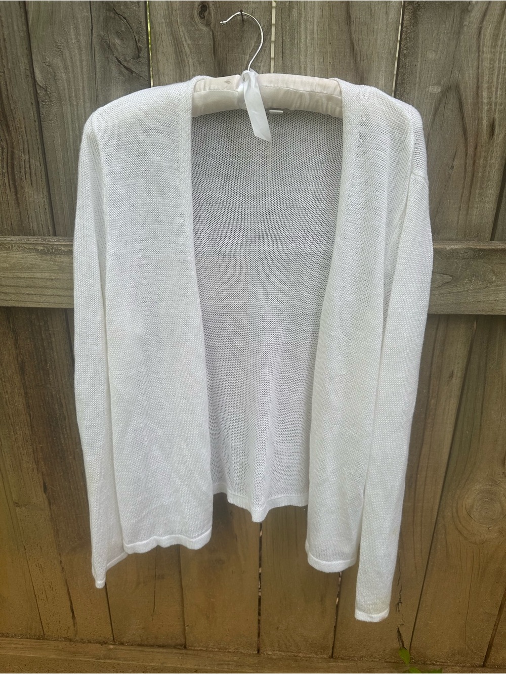 J. Jill linen blend open cardigan